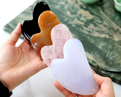 Nicedony 3.1" Gemstone Hand Carved Crystal Guasha Tool,Massage Tool - View 8