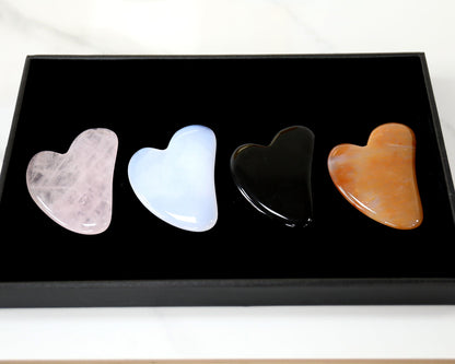 Nicedony 3.1" Gemstone Hand Carved Crystal Guasha Tool,Massage Tool - View 7