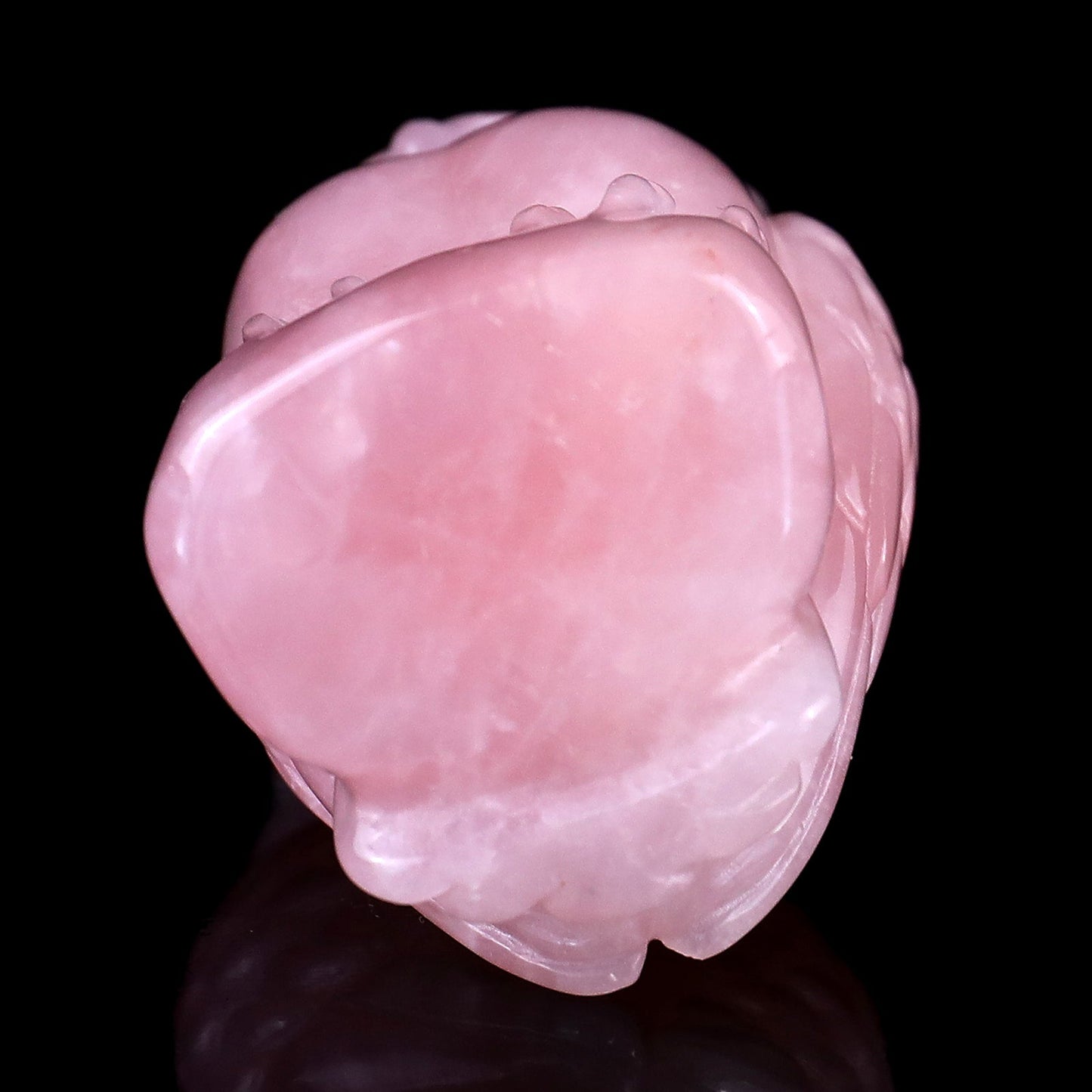 Nicedony 3.1" Rose Quartz Hand Carved Crystal Owl Sculpture - View 6
