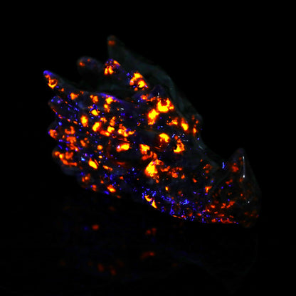 Nicedony 3.1" Yooperlite Hand Carved Crystal Dragon Skull Sculpture - View 18