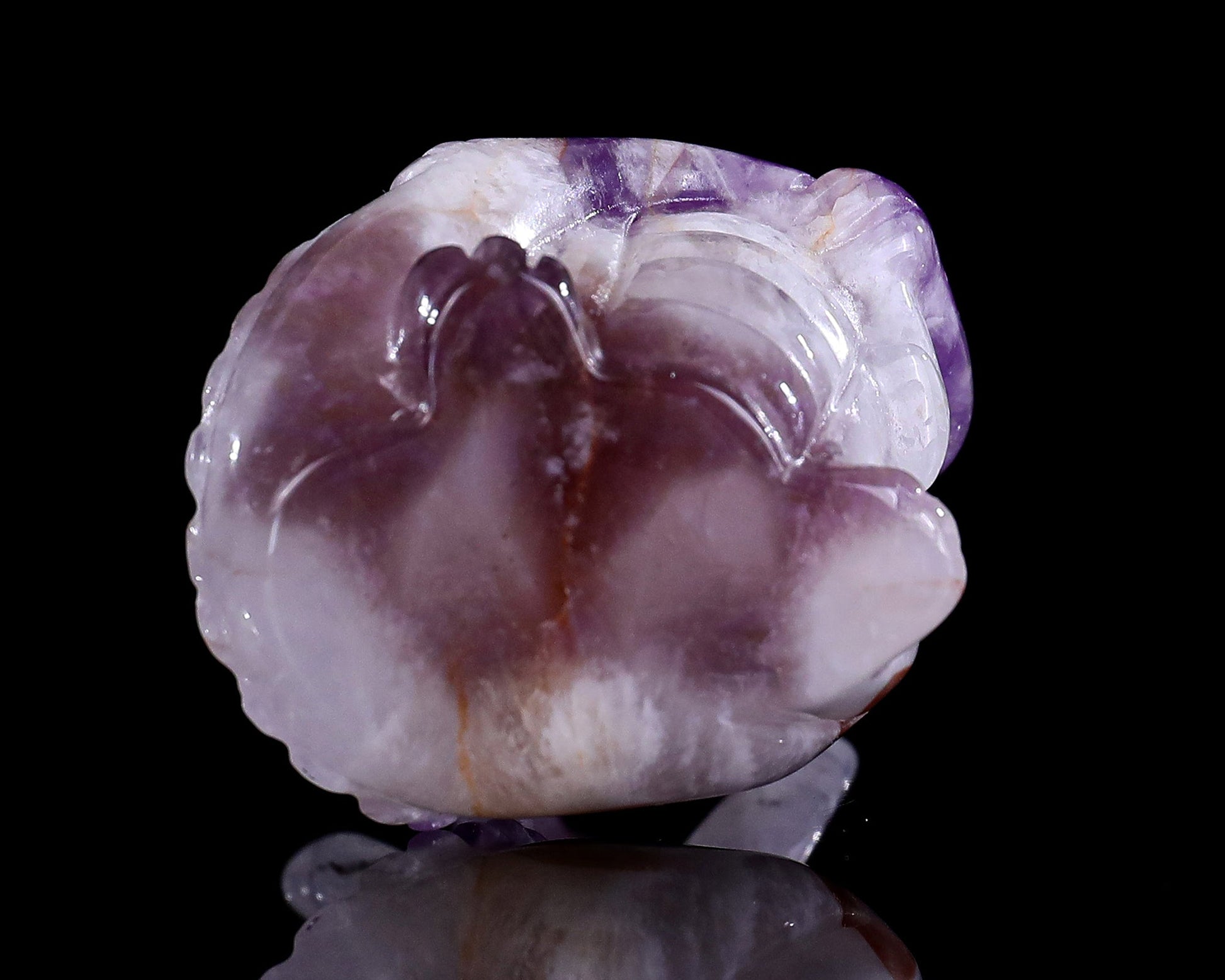 Nicedony 3.3" Amethyst Hand Carved Crystal Cute Baby Dragon Sculpture - View 7