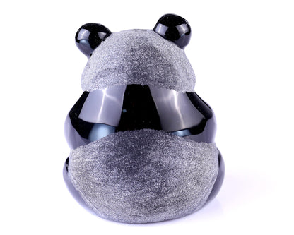 Nicedony 3.3" Black Obsidian Hand Carved Crystal Panda Sculpture - View 16