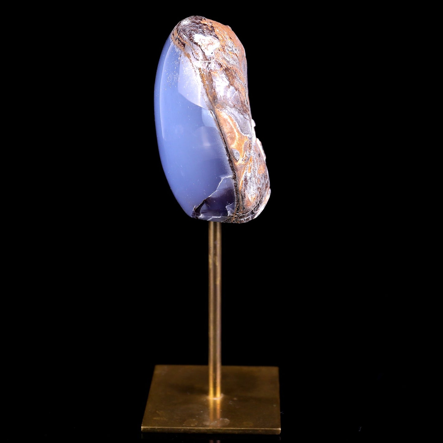 Nicedony 3.3" Blue Chalcedony Hand Carved Crystal Polished Stone - View 7