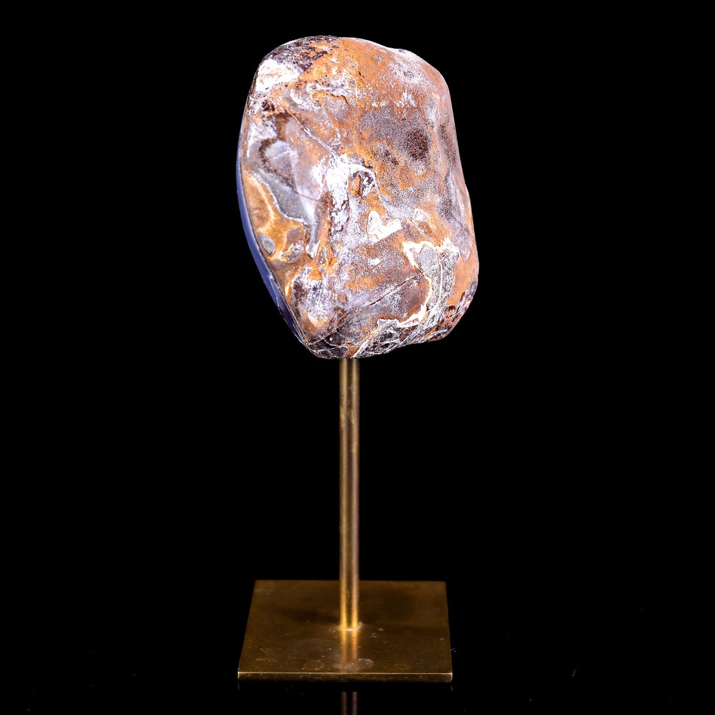 Nicedony 3.3" Blue Chalcedony Hand Carved Crystal Polished Stone - View 6