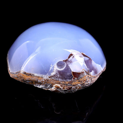 Nicedony 3.3" Blue Chalcedony Hand Carved Crystal Polished Stone - View 8