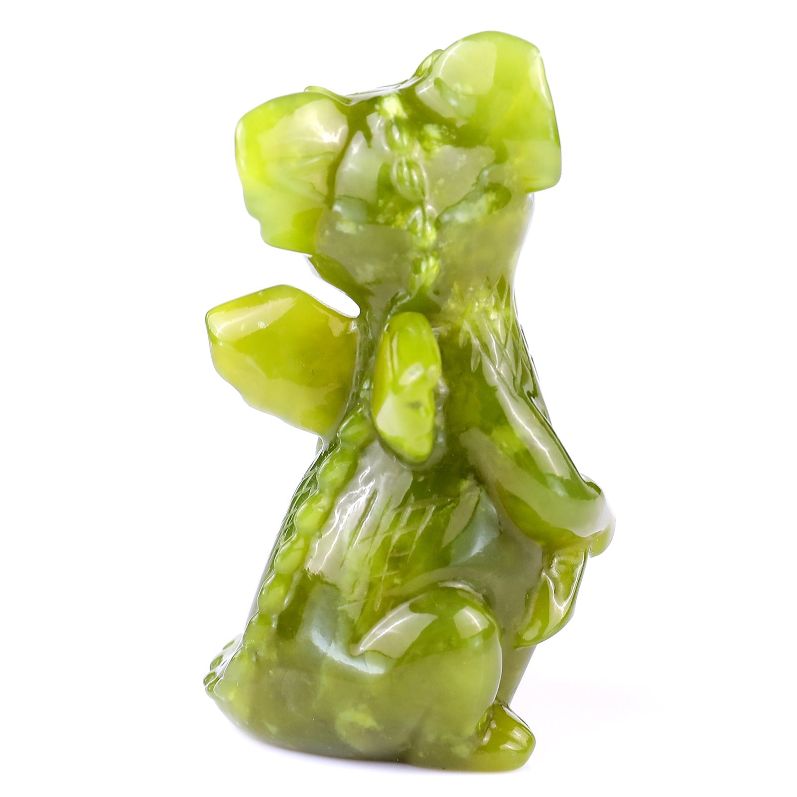 Nicedony 3.3" New Jade Hand Carved Crystal Cute Baby Dragon Sculpture - View 5