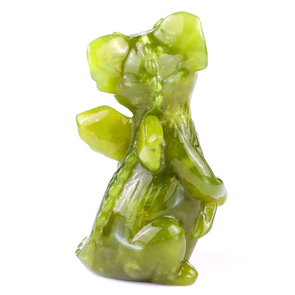 Nicedony 3.3" New Jade Hand Carved Crystal Cute Baby Dragon Sculpture - View 5