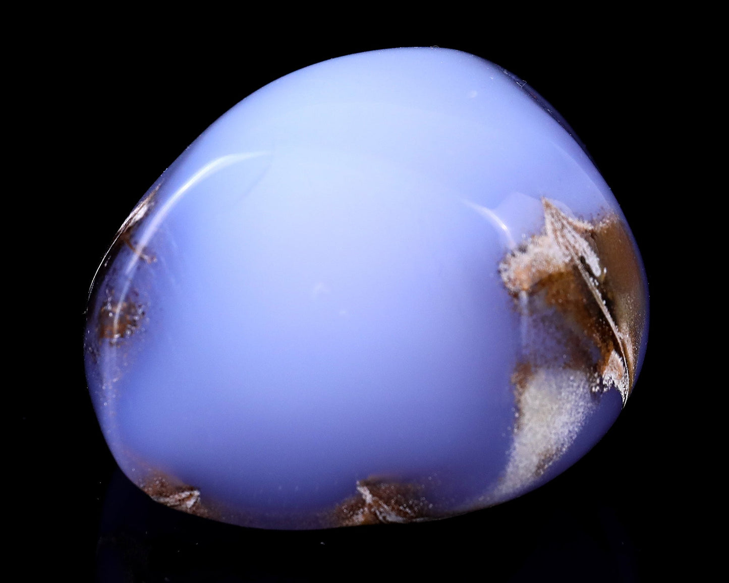 Nicedony 3.4" Blue Chalcedony Hand Carved Crystal Polished Stone - View 8