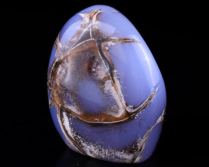Nicedony 3.4" Blue Chalcedony Hand Carved Crystal Polished Stone - View 4