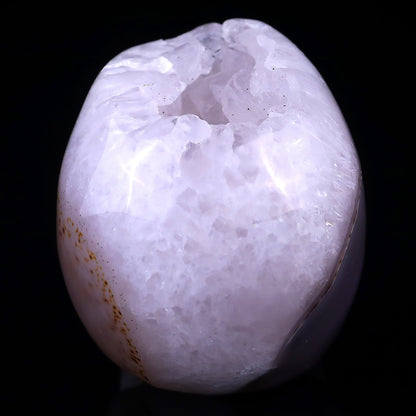 Nicedony 3.4" Geode Agate Hand Carved Crystal Geode Skull Sculpture - View 7