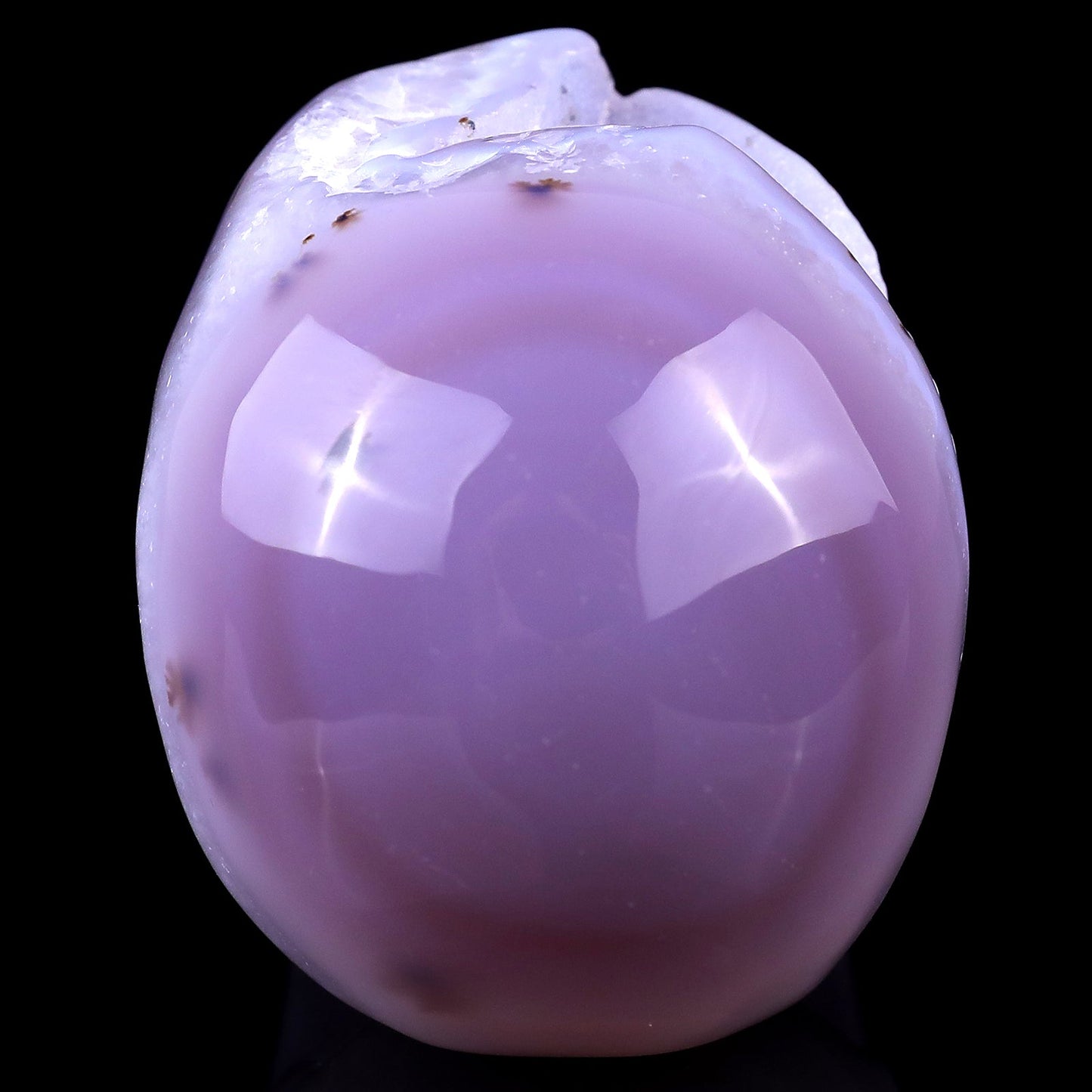 Nicedony 3.4" Geode Agate Hand Carved Crystal Geode Skull Sculpture - View 11