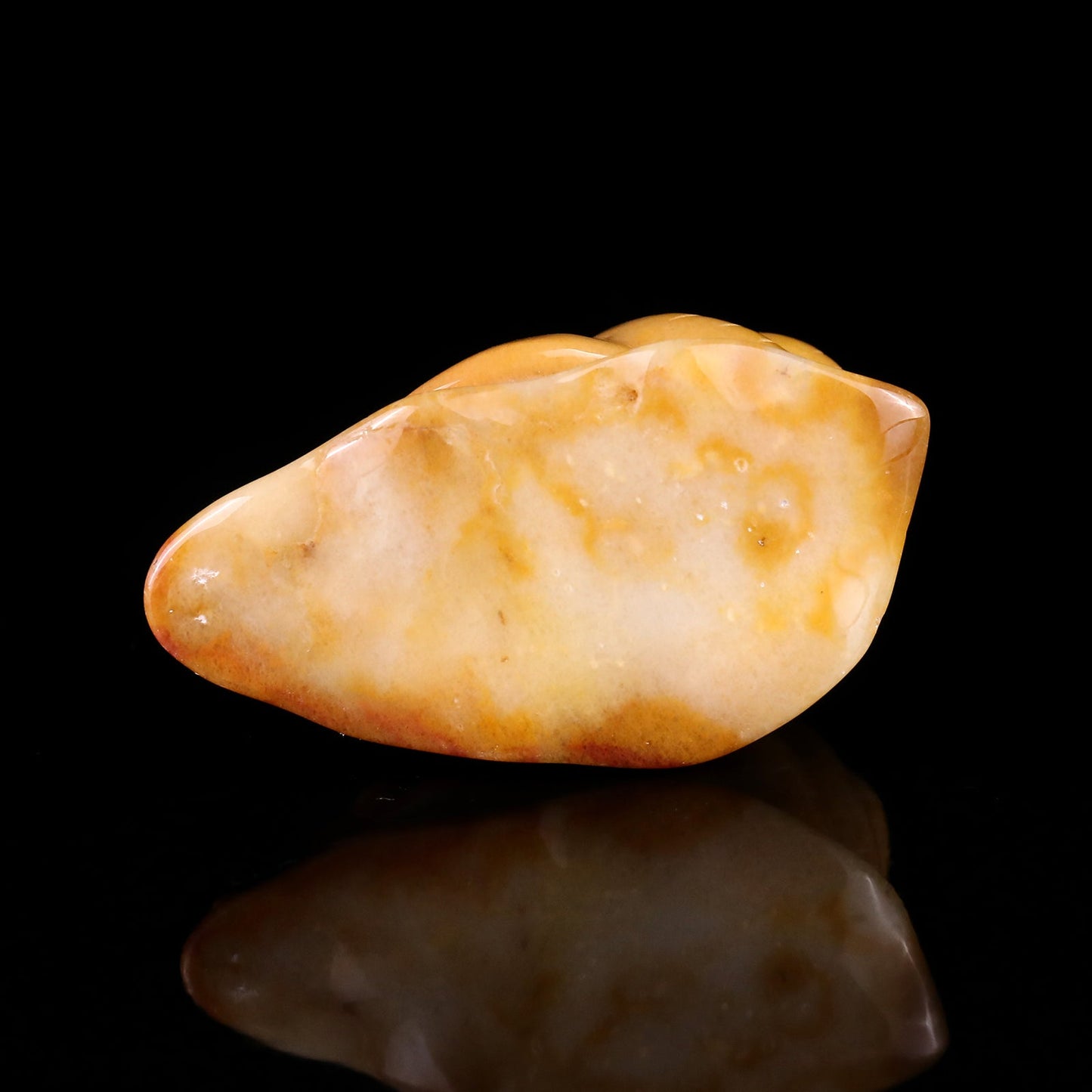 Nicedony 3.4" Golden Silk Jade Hand Carved Crystal Snail Sculpture - View 6