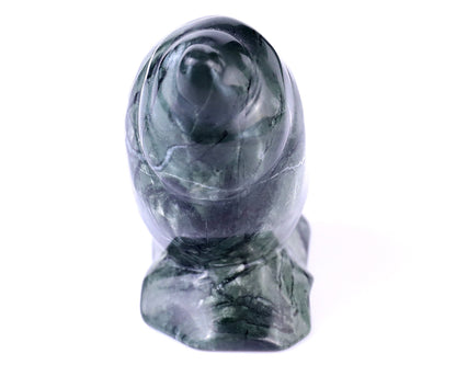 Nicedony 3.4" Jiulong Jade Hand Carved Crystal Snail Sculpture - View 5