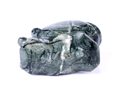 Nicedony 3.4" Jiulong Jade Hand Carved Crystal Snail Sculpture - View 8