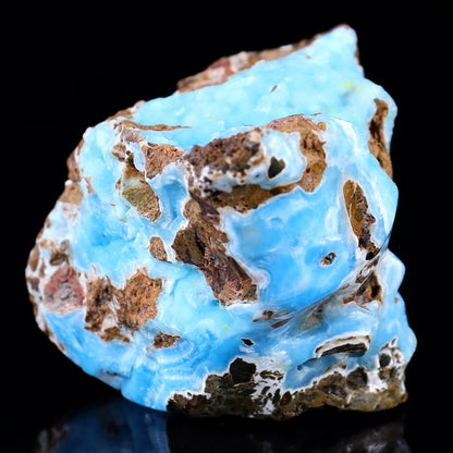 Nicedony 3.5" Blue Aragonite Hand Carved Skull Sculpture - View 3