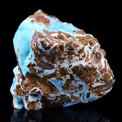Nicedony 3.5" Blue Aragonite Hand Carved Skull Sculpture - View 4