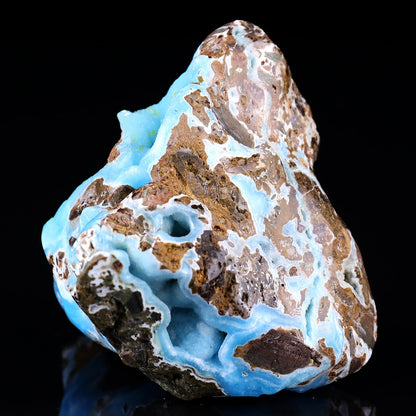 Nicedony 3.5" Blue Aragonite Hand Carved Skull Sculpture - View 6