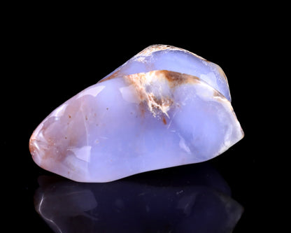 Nicedony 3.5" Blue Chalcedony Hand Carved Crystal Snail Sculpture - View 8