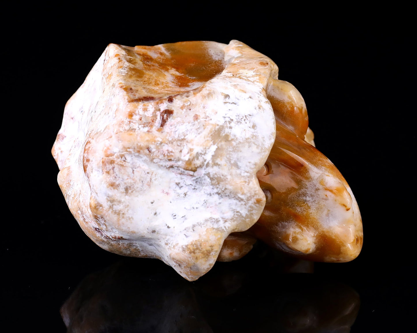 Nicedony 3.5" Chalcedony Hand Carved Crystal Frog Sculpture - View 8