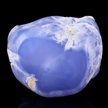 Nicedony 3.6" Blue Chalcedony Hand Carved Crystal Bowl - View 7