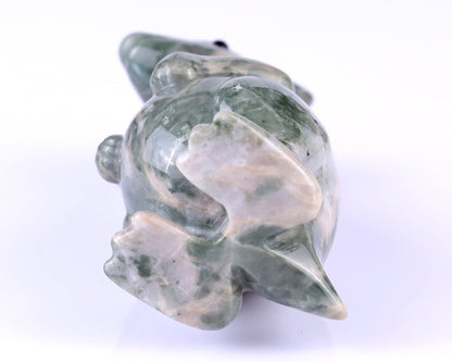 Nicedony 3.6" Jiulong Jade Hand Carved Crystal Kangaroo Sculpture - View 6