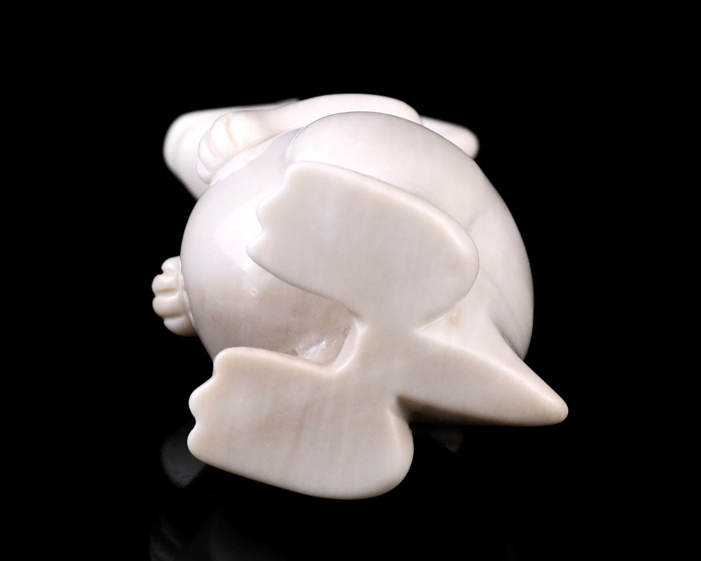 Nicedony 3.6" White Jade Hand Carved Crystal Kangaroo Sculpture - View 6