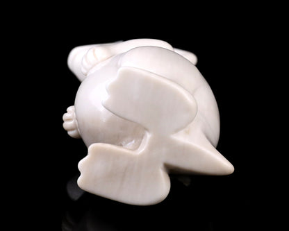 Nicedony 3.6" White Jade Hand Carved Crystal Kangaroo Sculpture - View 6