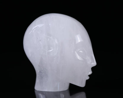 Nicedony 3.7" Angolan Quartz Hand Carved Crystal Elf Alien Sculpture - View 10