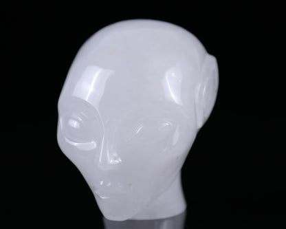 Nicedony 3.7" Angolan Quartz Hand Carved Crystal Elf Alien Sculpture - View 6