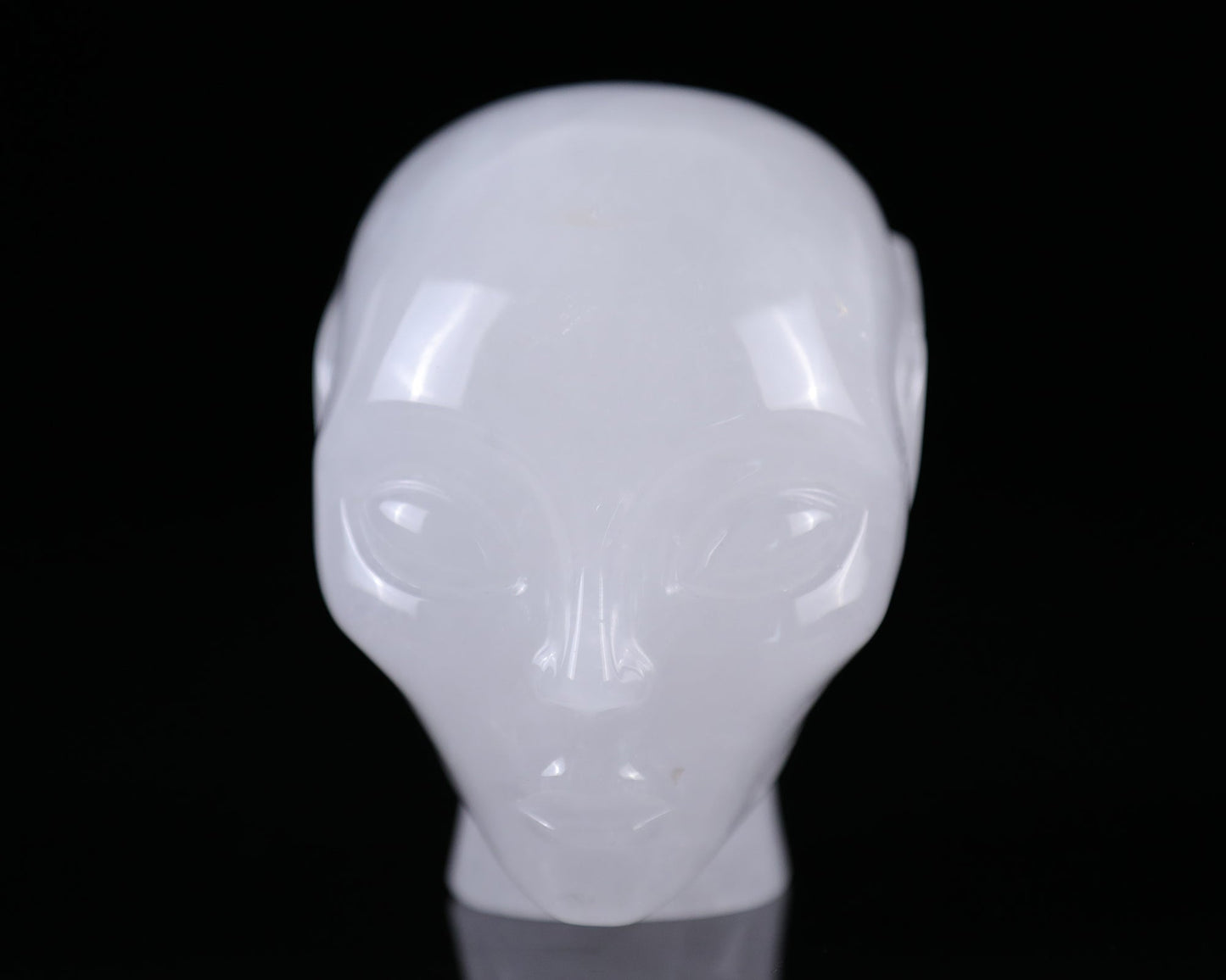 Nicedony 3.7" Angolan Quartz Hand Carved Crystal Elf Alien Sculpture - View 8