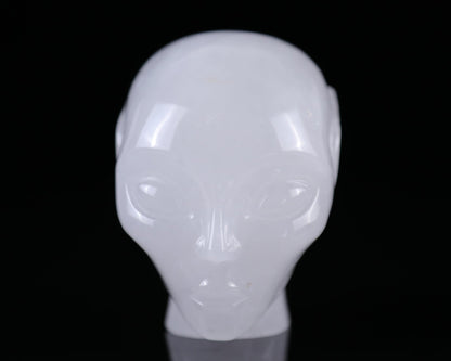 Nicedony 3.7" Angolan Quartz Hand Carved Crystal Elf Alien Sculpture - View 8