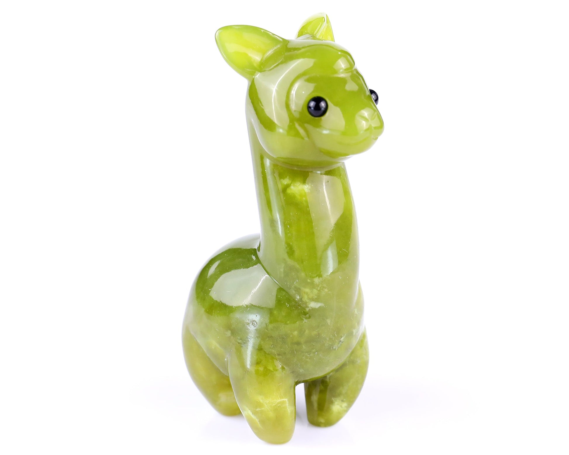Nicedony 3.7" New Jade Hand Carved Crystal Alpaca Sculpture