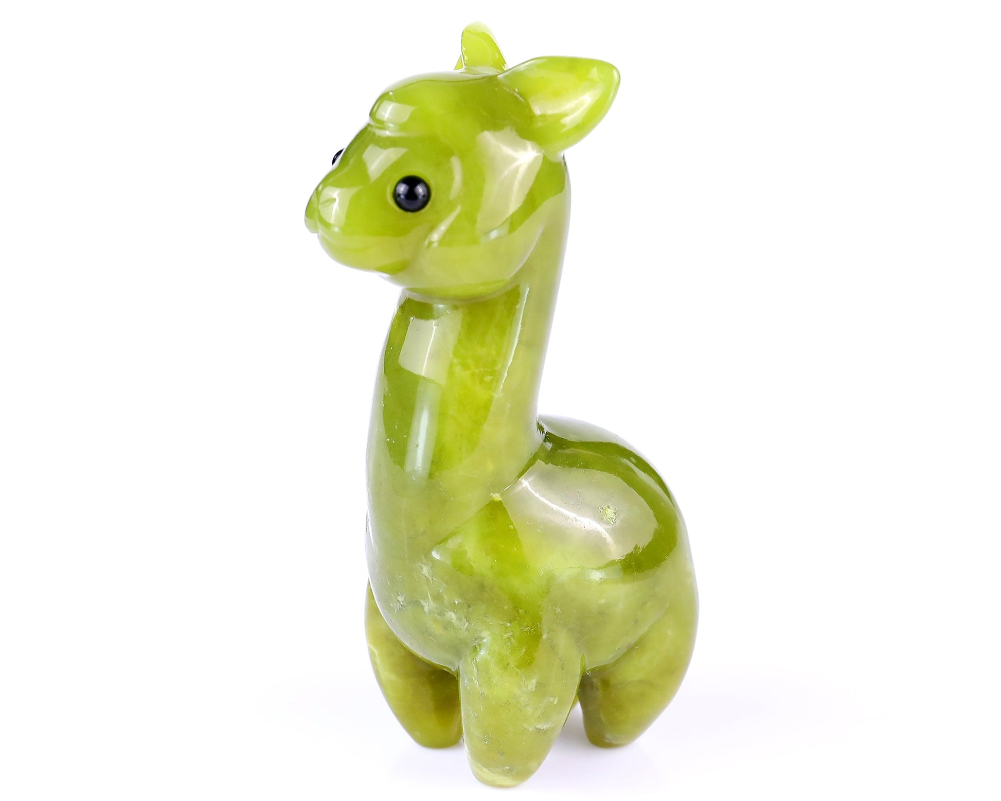 Nicedony 3.7" New Jade Hand Carved Crystal Alpaca Sculpture - View 7