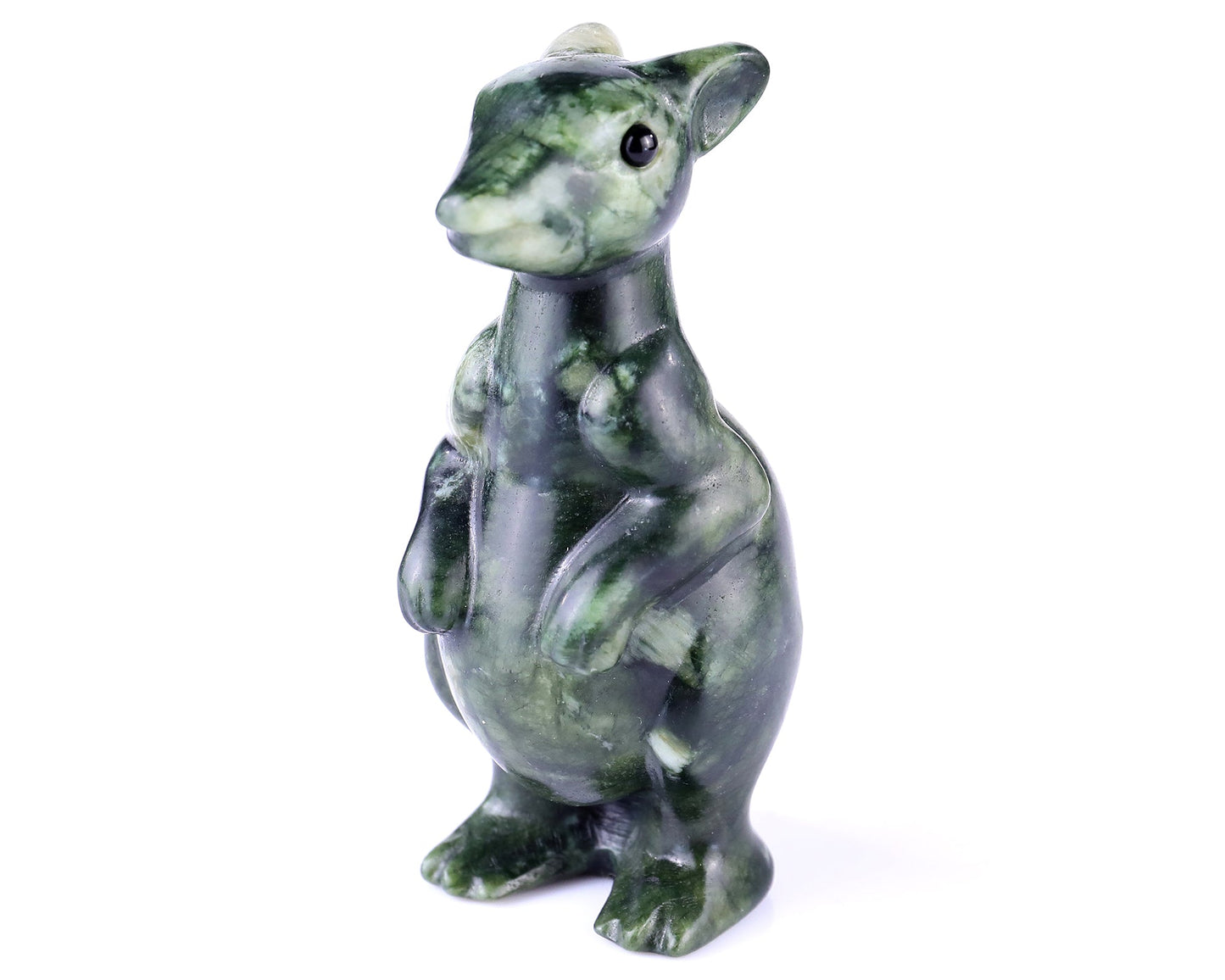 Nicedony 3.7" New Jade Hand Carved Crystal Kangaroo Sculpture - View 7