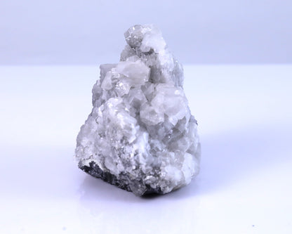Nicedony 3.7" Quartz Rock Druse Hand Carved Mineral Specimen Skull Sculpture - View 5