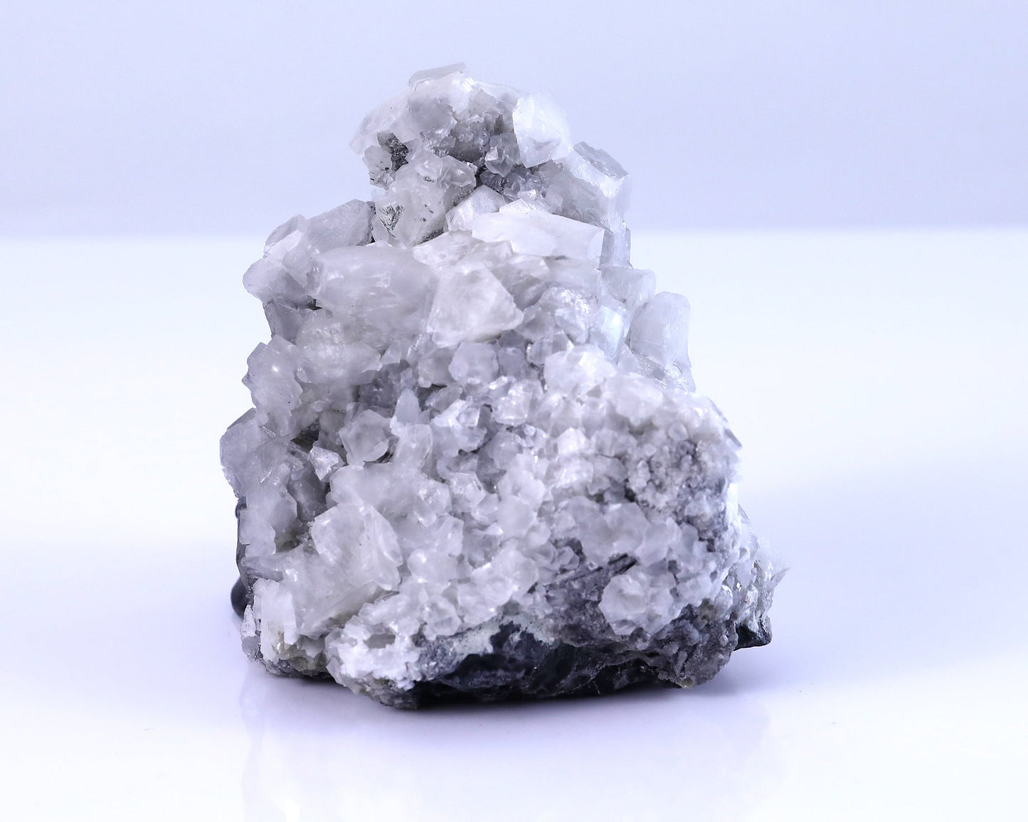 Nicedony 3.7" Quartz Rock Druse Hand Carved Mineral Specimen Skull Sculpture - View 6