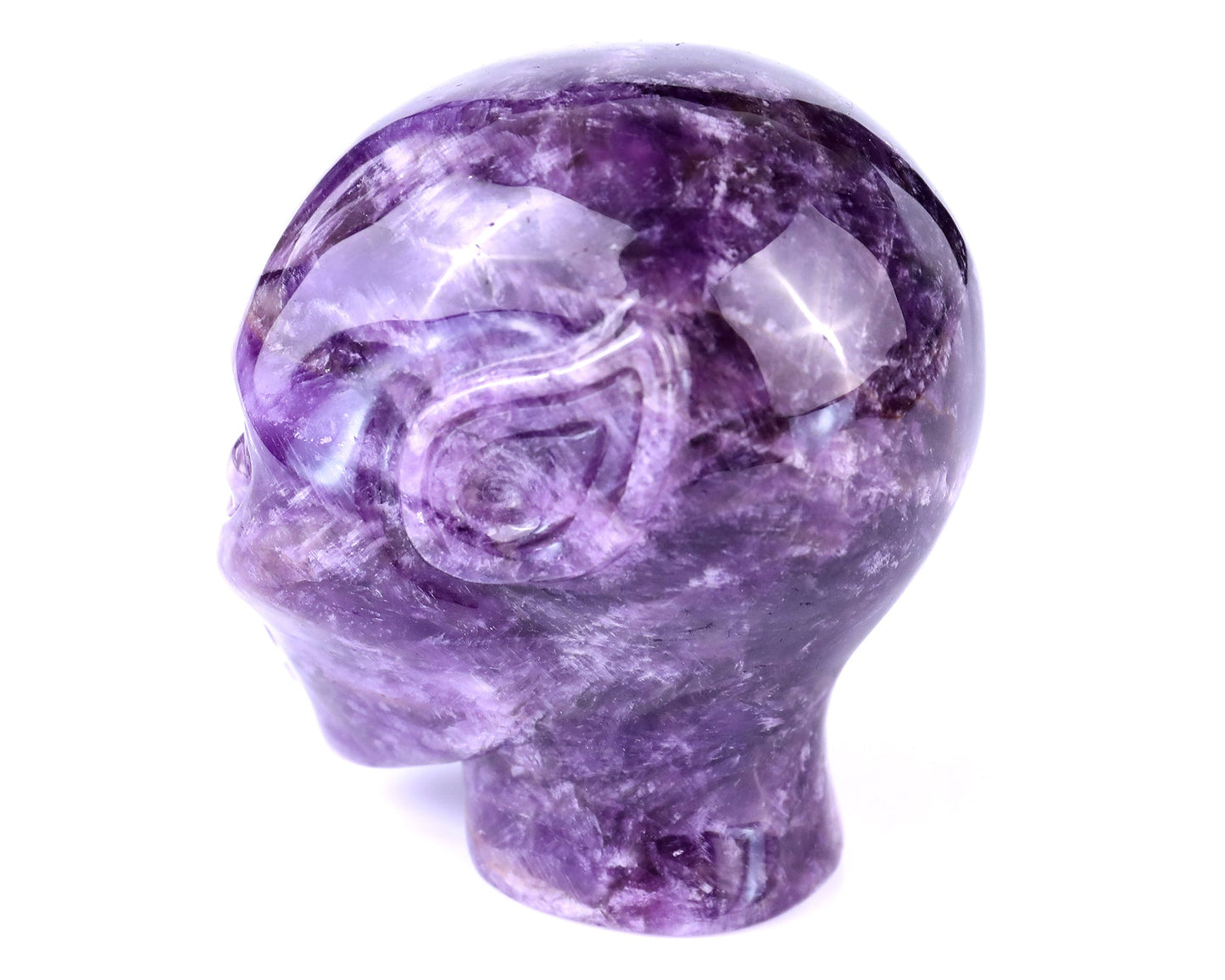 Nicedony 3.8" Dream Amethyst Hand Carved Crystal Elf Alien Sculpture - View 6