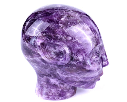 Nicedony 3.8" Dream Amethyst Hand Carved Crystal Elf Alien Sculpture - View 3