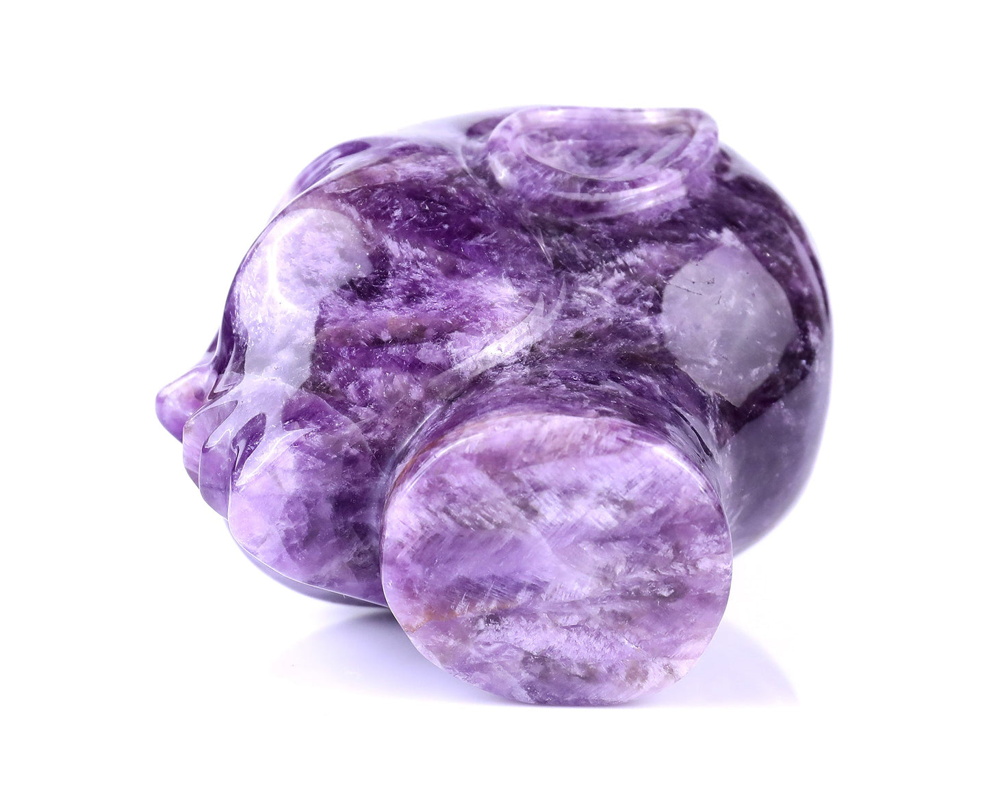 Nicedony 3.8" Dream Amethyst Hand Carved Crystal Elf Alien Sculpture - View 8