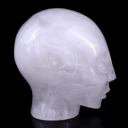 Nicedony 3.9" Angolan Quartz Rock Hand Carved Elf Alien Sculpture - View 10