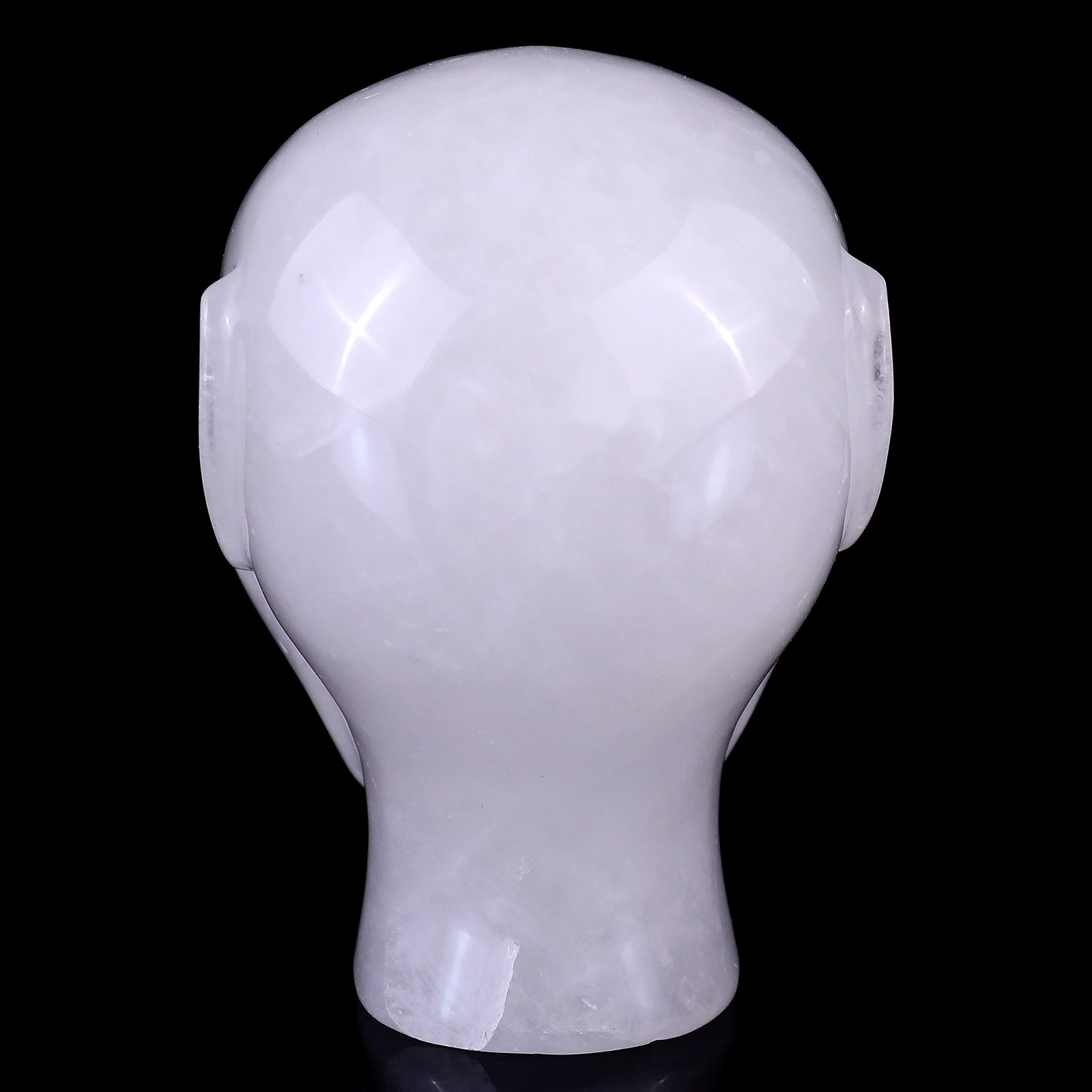 Nicedony 3.9" Angolan Quartz Rock Hand Carved Elf Alien Sculpture - View 5