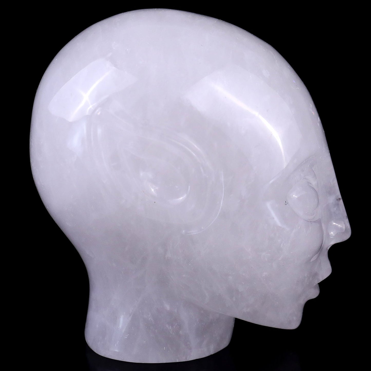 Nicedony 3.9" Angolan Quartz Rock Hand Carved Elf Alien Sculpture - View 3