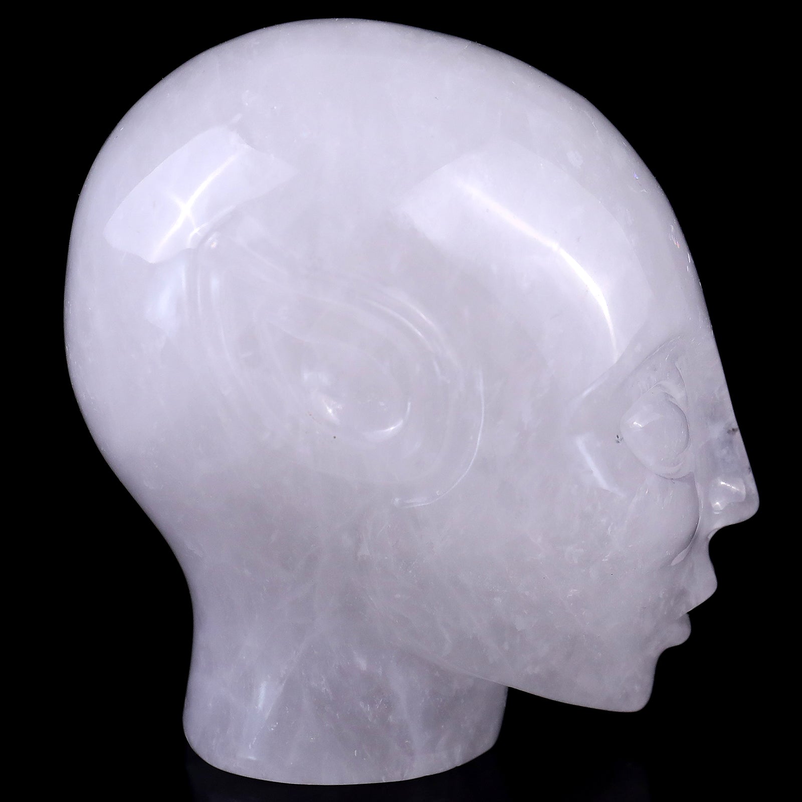 Nicedony 3.9" Angolan Quartz Rock Hand Carved Elf Alien Sculpture - View 3