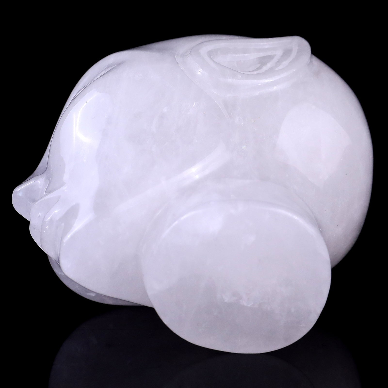 Nicedony 3.9" Angolan Quartz Rock Hand Carved Elf Alien Sculpture - View 6