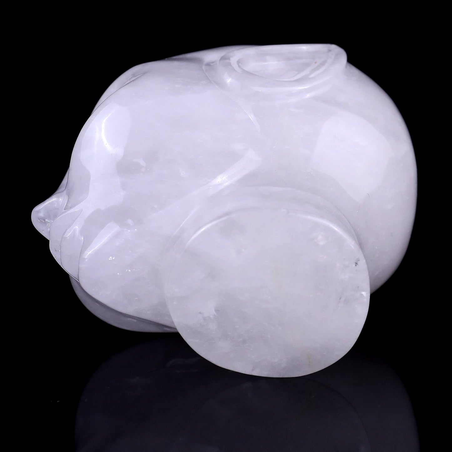 Nicedony 3.9" Angolan Quartz Rock Hand Carved Elf Alien Sculpture - View 13