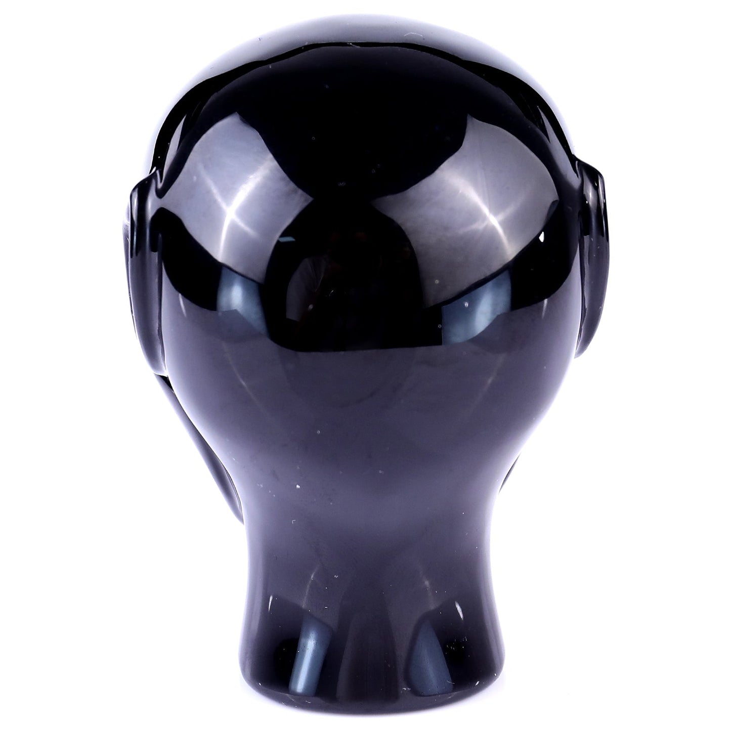 Nicedony 3.9" Black Obsidian Hand Carved Crystal Elf Alien Sculpture - View 5