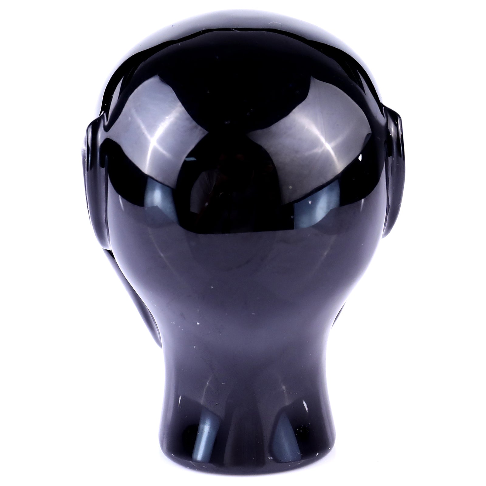 Nicedony 3.9" Black Obsidian Hand Carved Crystal Elf Alien Sculpture - View 5
