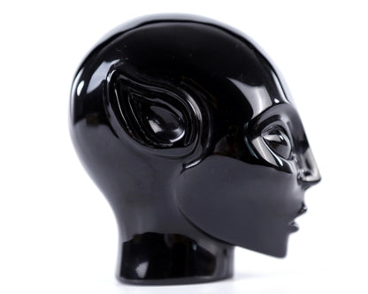 Nicedony 3.9" Black Obsidian Hand Carved Crystal Elf Alien Sculpture - View 10