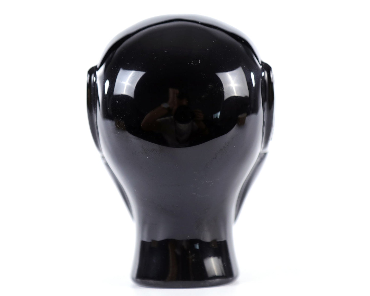 Nicedony 3.9" Black Obsidian Hand Carved Crystal Elf Alien Sculpture - View 14