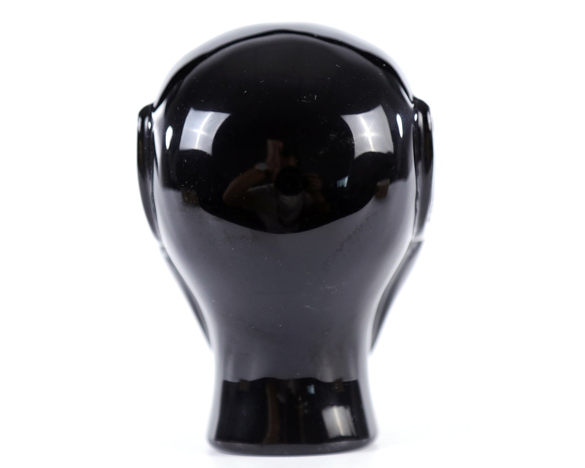 Nicedony 3.9" Black Obsidian Hand Carved Crystal Elf Alien Sculpture - View 14